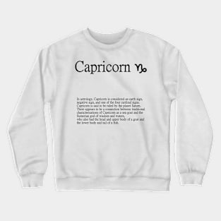 Capricorn Zodiac Sign Crewneck Sweatshirt